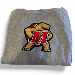 Stadium Athletics Gray Sweatshirt with Red Logo